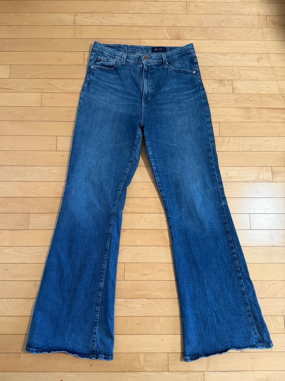 AG Madi High-Rise Flare Jeans Size 32 Medium Wash